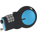 Black retractable cable lock