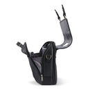 Classic leather briefcase with flap