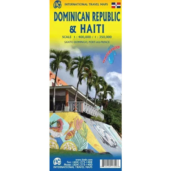 Carte de la République dominicaine et d'Haïti