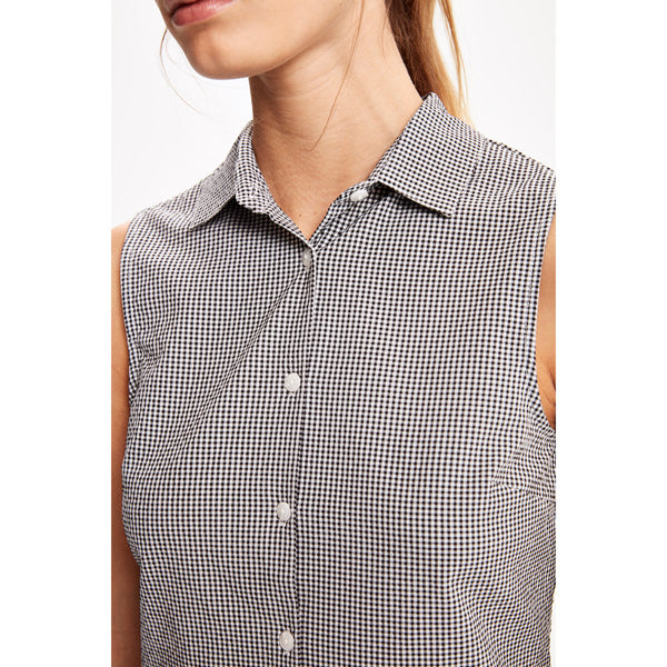 Women's Vichy sleeveless shirt