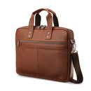 Classic leather slim briefcase