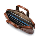 Classic leather slim briefcase