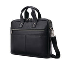 Classic leather slim briefcase