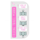 Miroir portatif à 3 panneaux