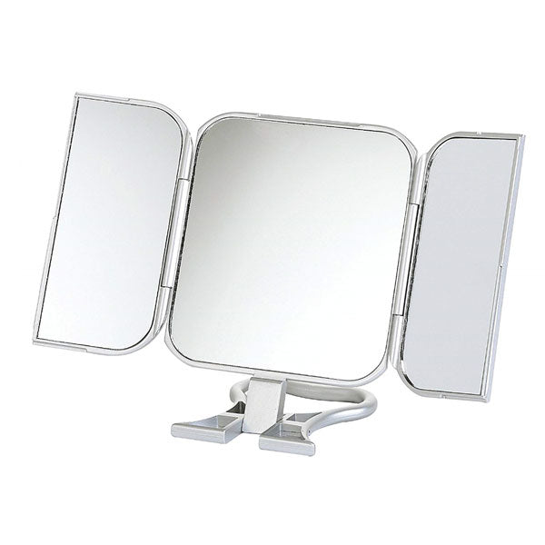 3 panel portable mirror