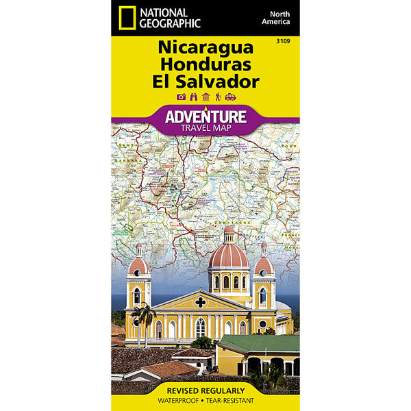 Carte Nicaragua Honduras Salvador Adventure