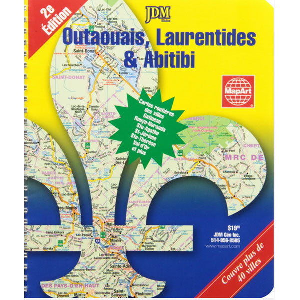 Outaouais, Laurentides and Abitibi Road Atlas