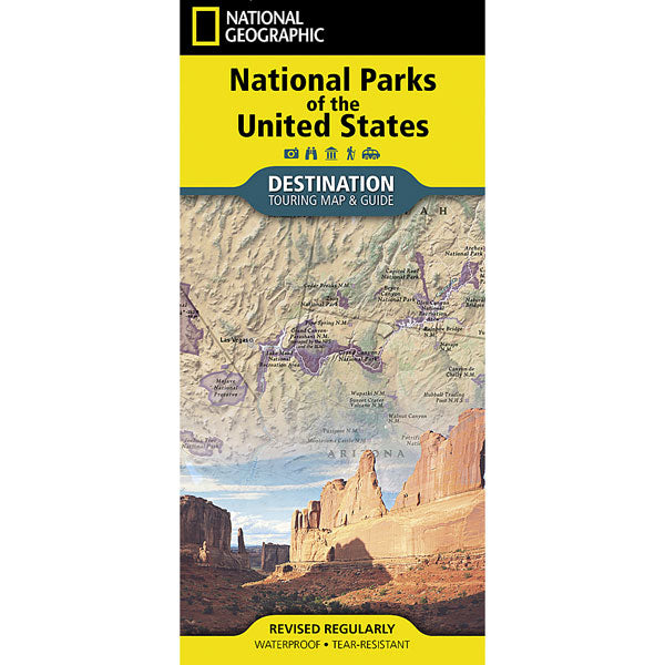 Carte Parcs nationaux des États-Unis Destination