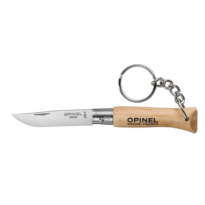Opinel tradition classic stainless steel no 04 keychain
