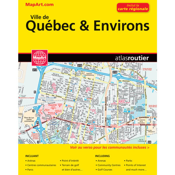 Ville de Québec et ses environs street guide