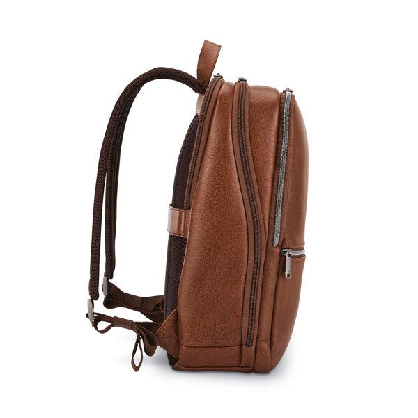 Classic leather slim backpack
