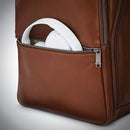 Classic leather slim backpack