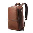 Classic leather slim backpack
