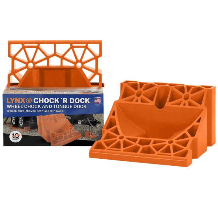 Arrêt de roue de vérin et cale Chock 'R Dock Lynx Levelers - Exclusif en ligne